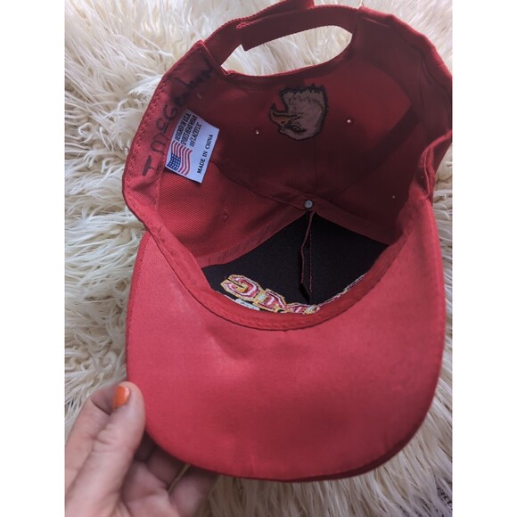 USMC Semper Fi Red Cap Sports Headwear Embroidered Adjustable W/ Eagle On Back - Picture 7 of 8